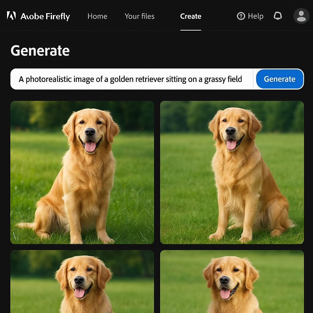 Designer creating professional visuals using Adobe Firefly, an AI tool for graphic designers